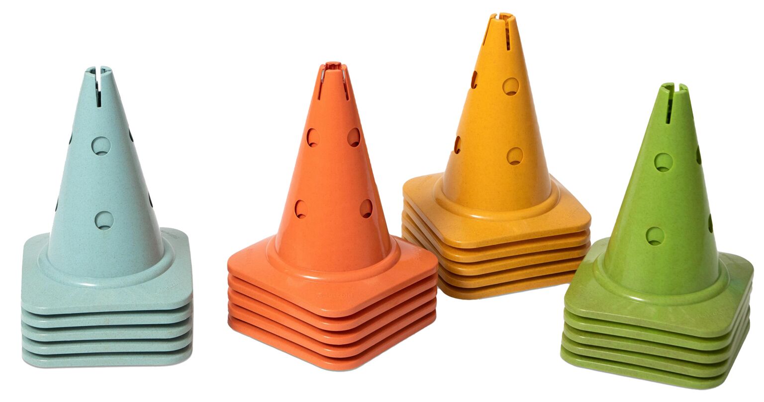 Bio Hurdle Cones made from renewable raw materials