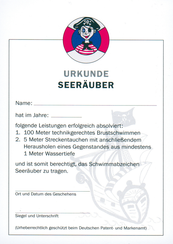 Pirate Certificate