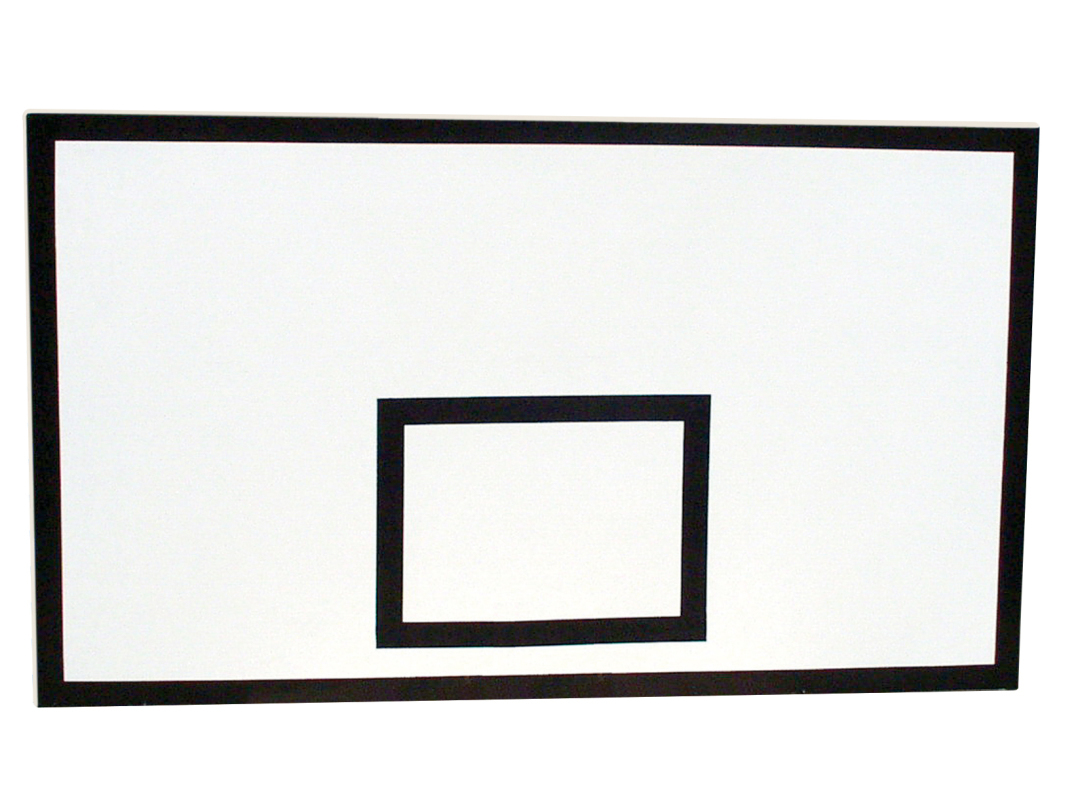 Basketball game board made of GFK, without drilling holes.