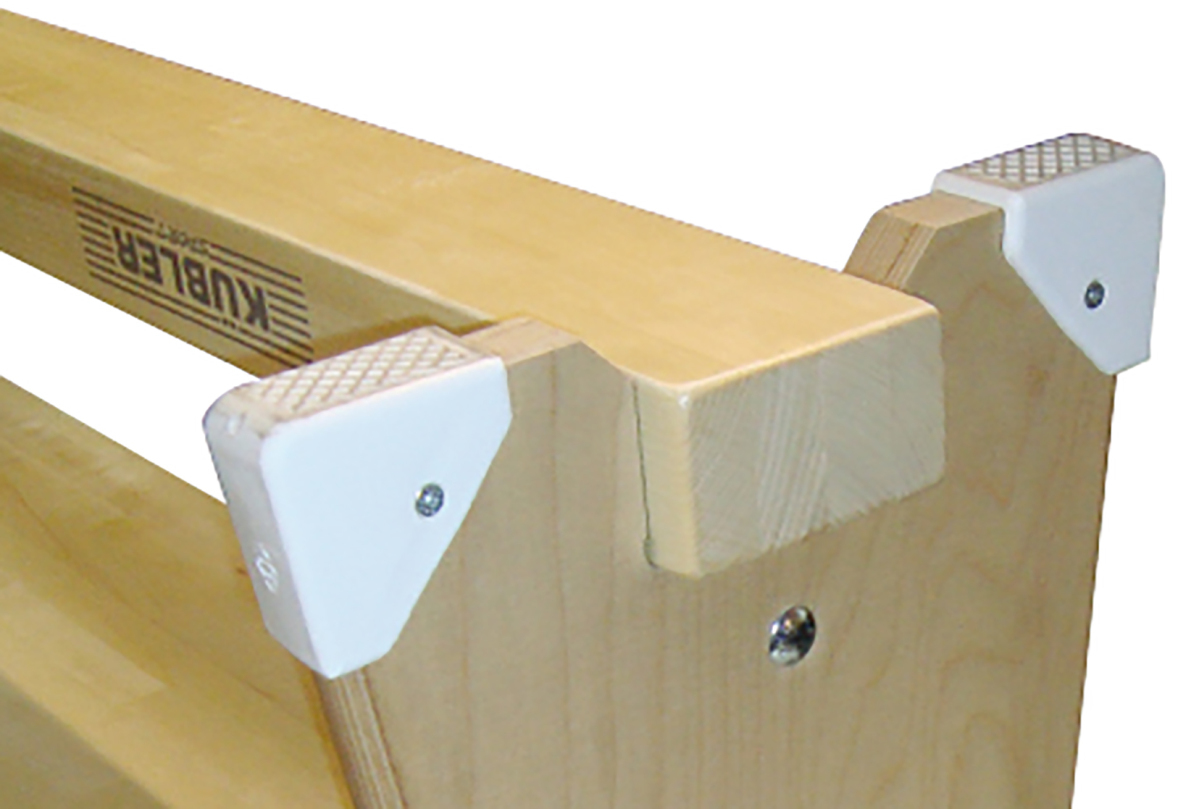 Running bar for gymnastics bench