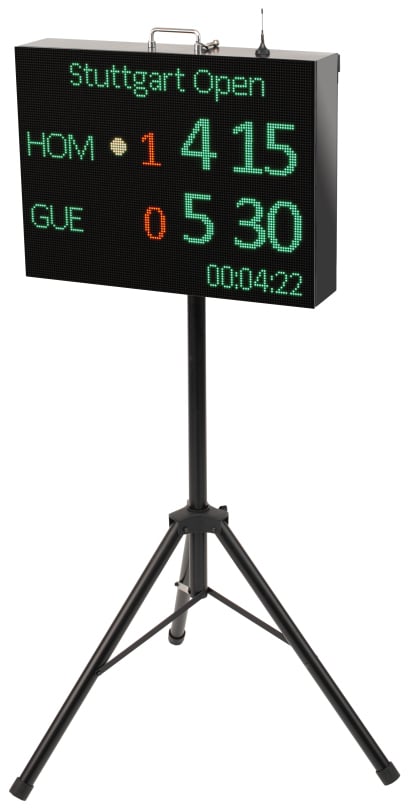 Display device SCORLI including tripod