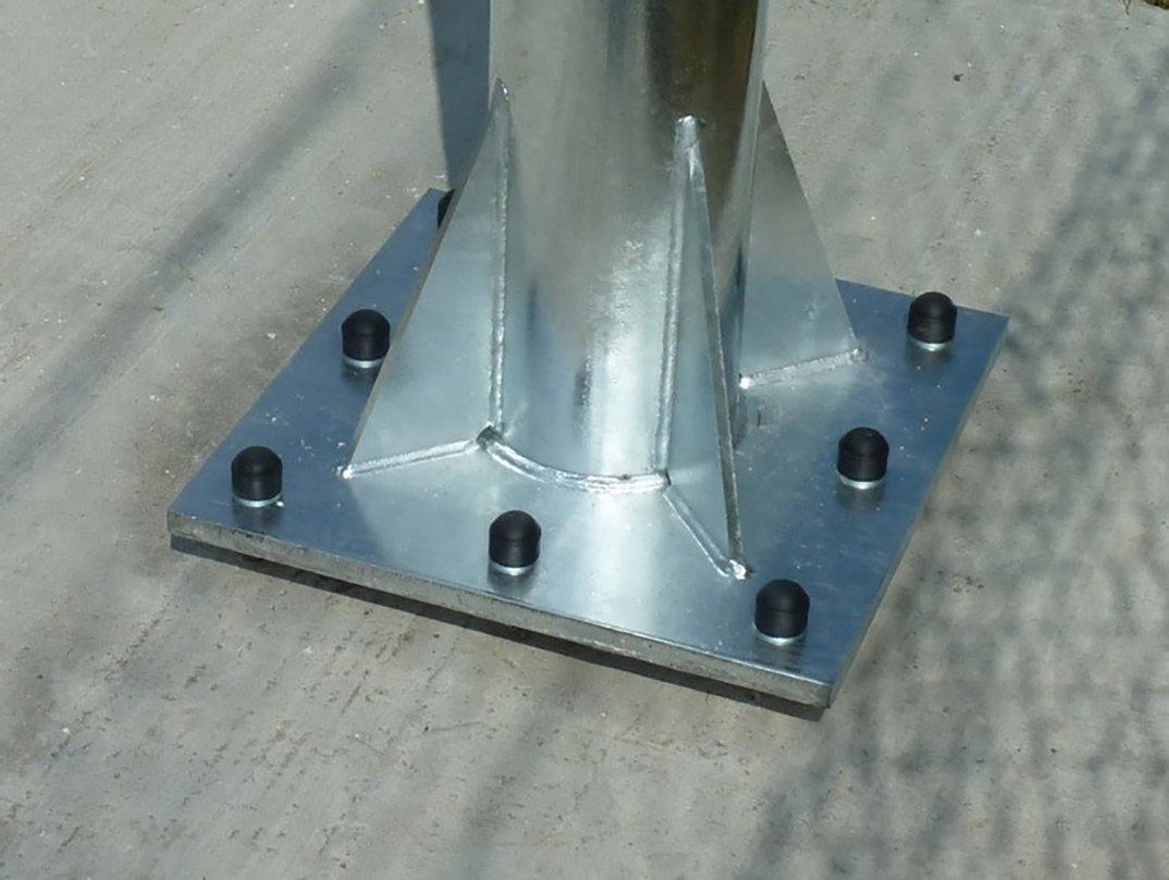 Round Pole for Solar Display