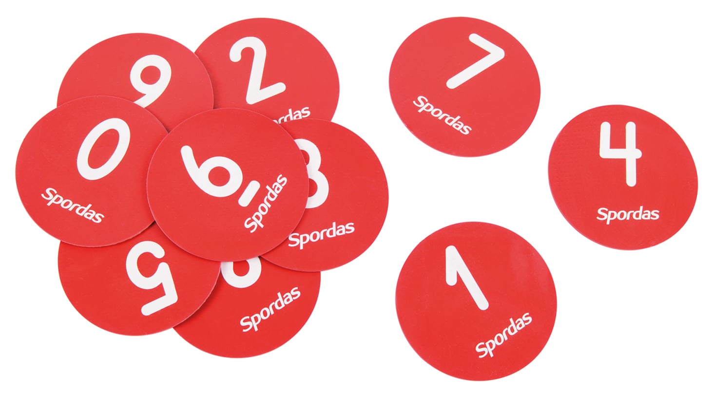 Spordas® Floor Marking Numbers, Set of 10