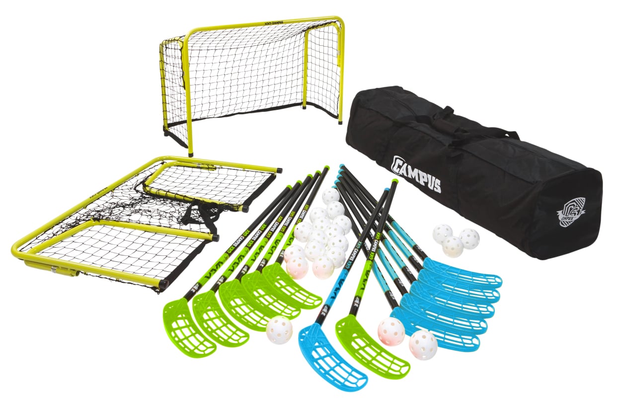 Salming® Floorball Complete Set Campus C36G, including goals