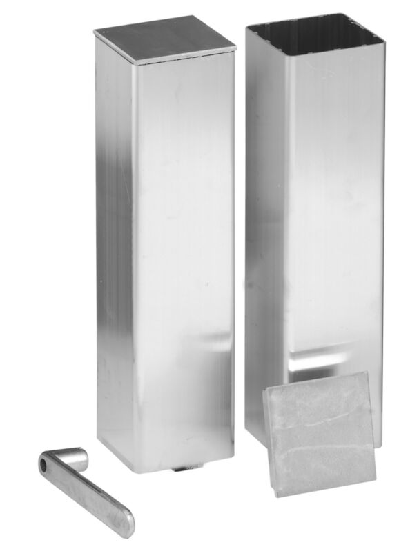 Tennis post ground sockets for 80 x 80 mm