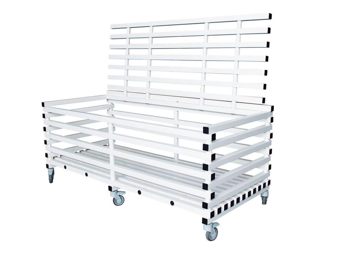 Rectangular PVC Material Cart with Lid