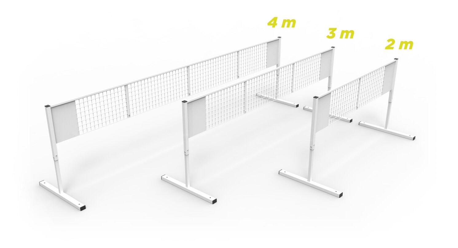 KICKNET Football Tennis Net made of steel
