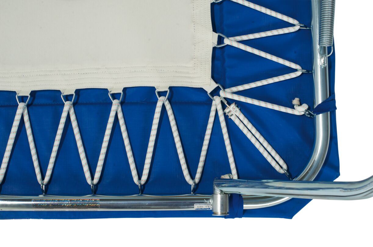 Braided rubber cable for mini trampolines