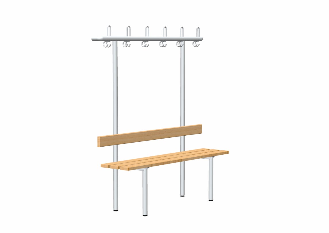rontec® Changing bench with wardrobe, one-sided