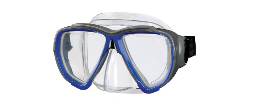 BECO Taucherbrille im Kübler Sport Onlineshop kaufen Taucherbrille von beco für den Wassersport vor blauem Wasser