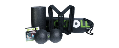 BLACKROLL Set online kaufen bei Kübler Sport BLACKROLL Set mit verschiedenen Faszienrollen und Zubehör zur Anwendung im Therapiebedarf in Therapiepraxis